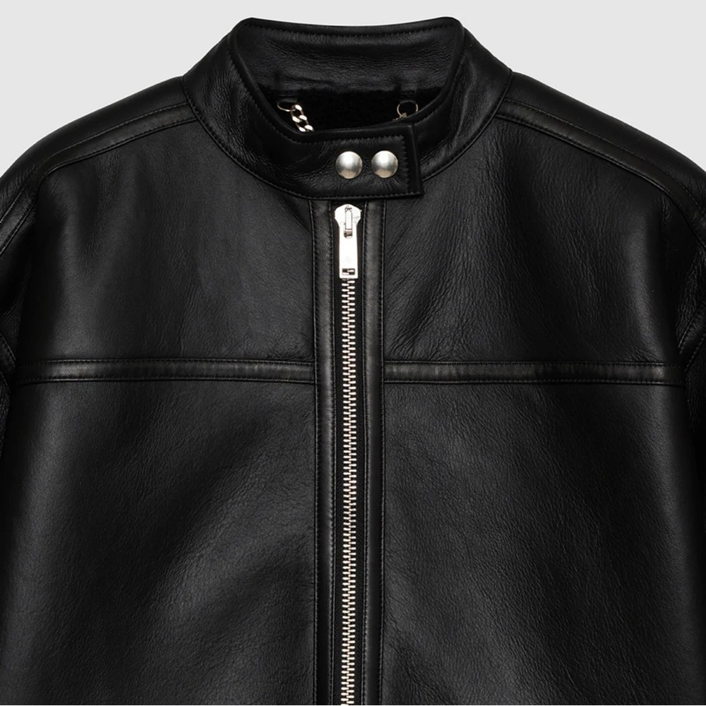 Anine Bing Henry Leather Jacket - Picture 4 of 12
